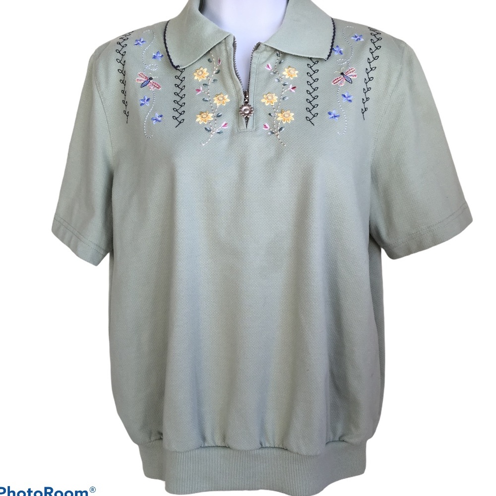 Alfred Dunner Short Sleeve Top Size S